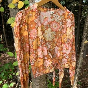 Billabong x The Salty Blonde ‘Float On’ tie front top